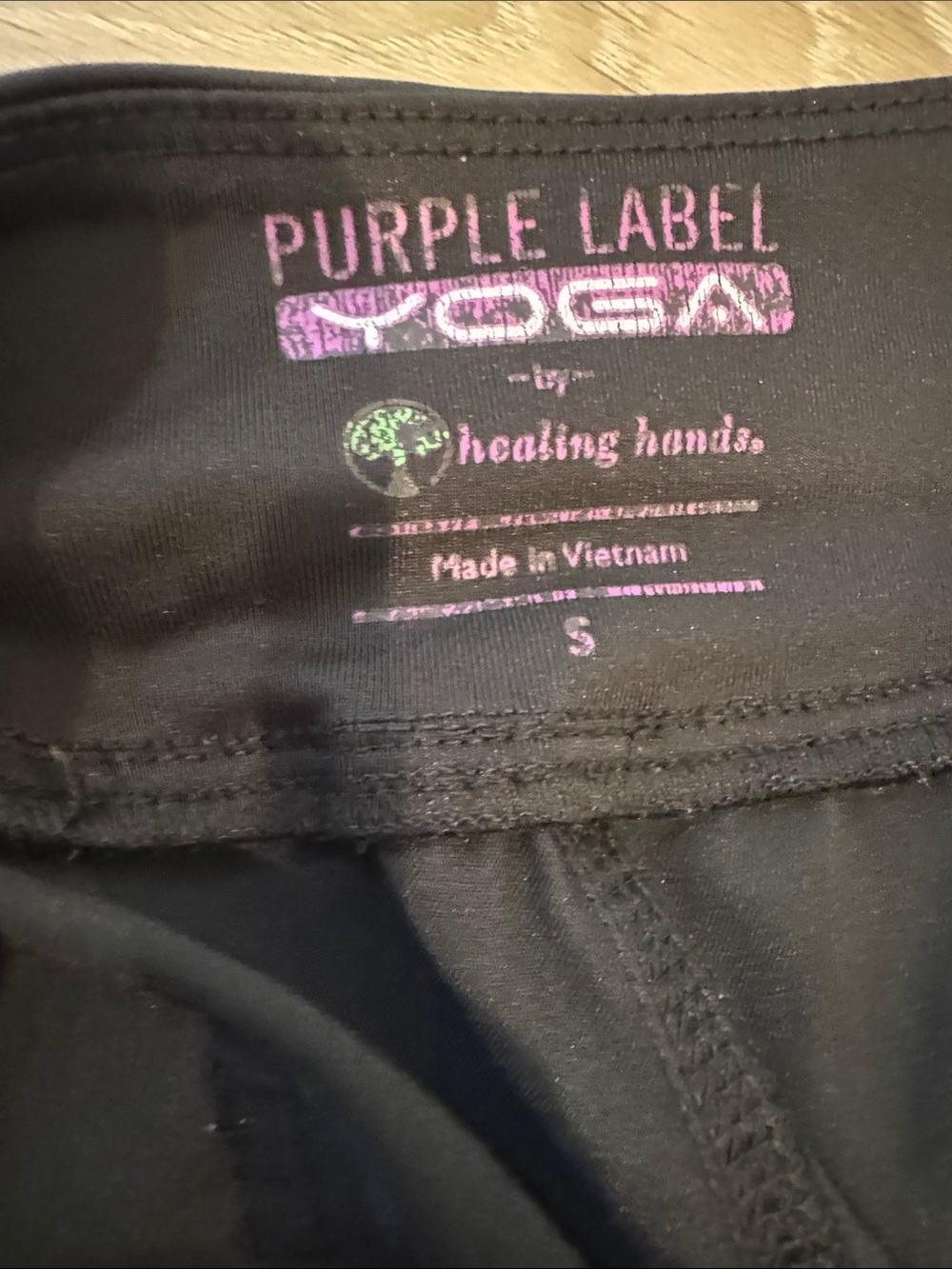 Healing Hands Purple Label Tori Yoga Straight Leg Scrub Black Pants small - Picture 2 of 2